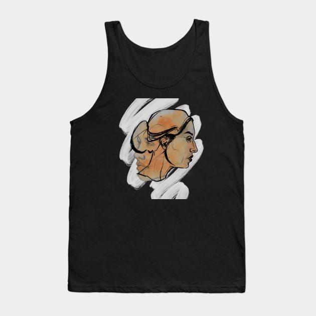 Two faced Tank Top by LauraDanielaDesigns